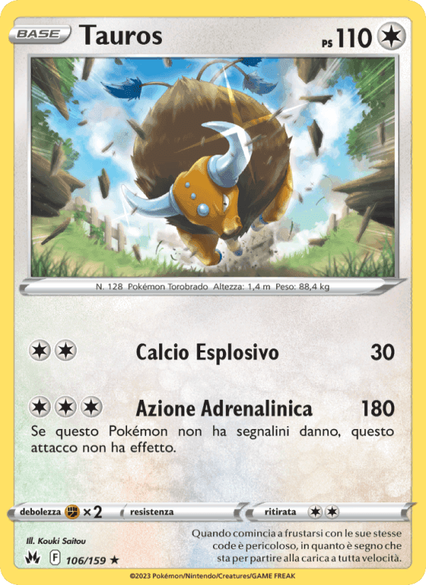 Tauros, carta 106 di Zenit Regale