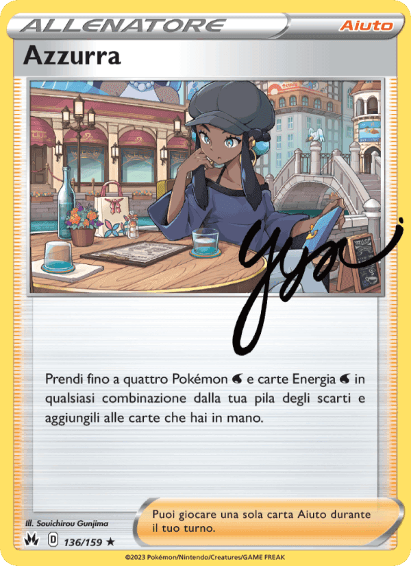 Azzurra, carta 136 di Zenit Regale