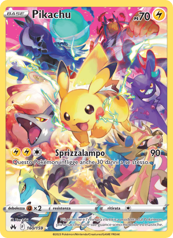 Pikachu, carta 160 de Zenit Regale