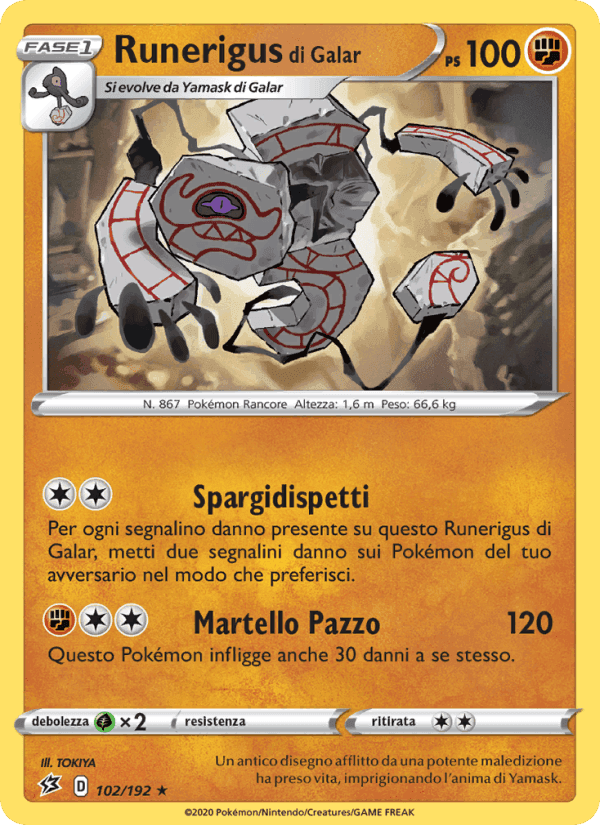 Runerigus di Galar, carta 102 di Fragore Ribelle