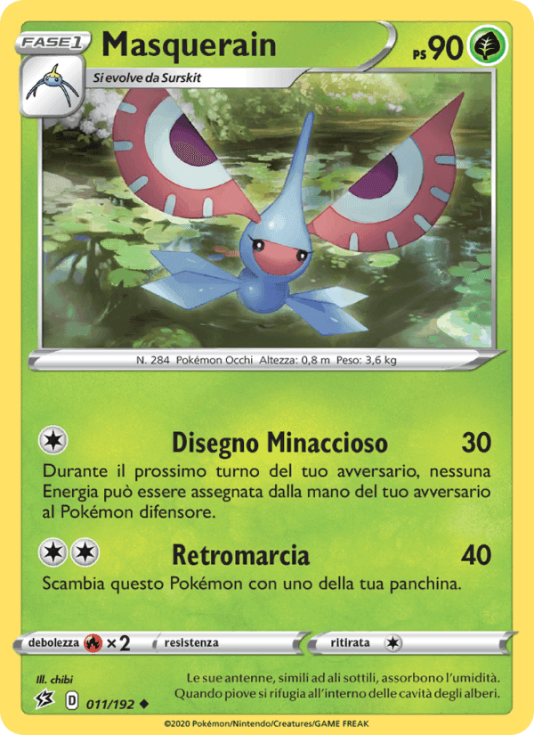 Masquerain, carta 11 di Fragore Ribelle