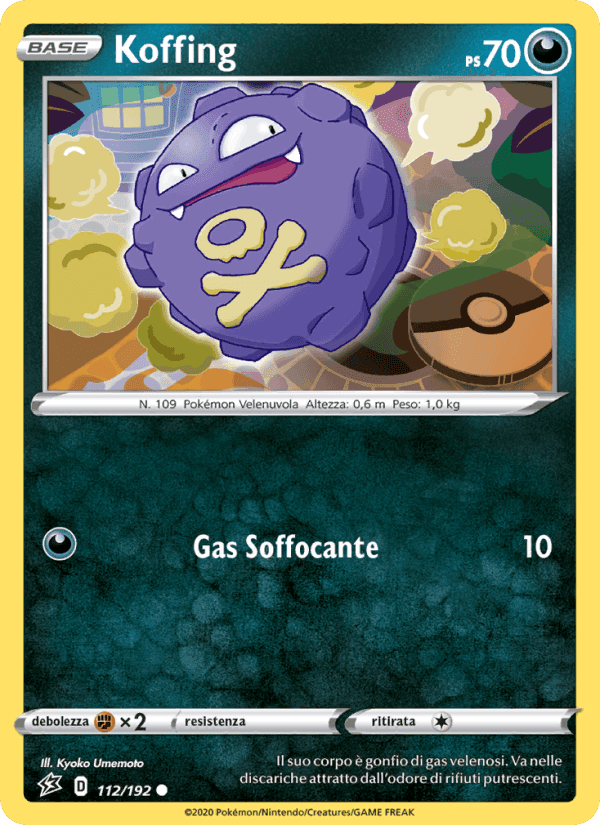 Koffing, carta 112 di Fragore Ribelle