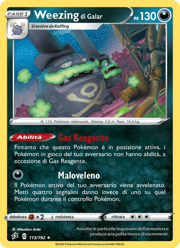 Weezing di Galar, carta 113 di Fragore Ribelle