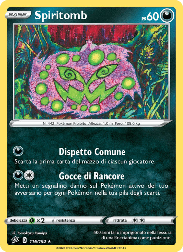 Spiritomb, carta 116 di Fragore Ribelle
