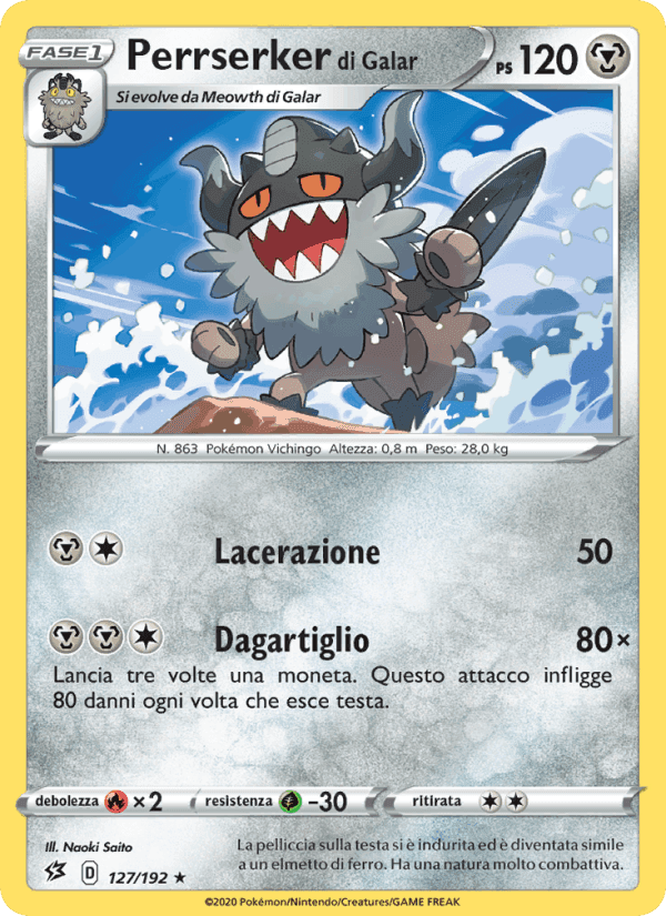 Perrserker di Galar, carta 127 di Fragore Ribelle
