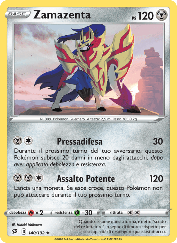 Zamazenta, carta 140 di Fragore Ribelle