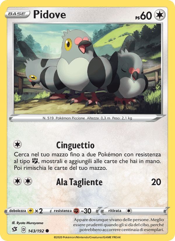 Pidove, card 143 from Fragore Ribelle