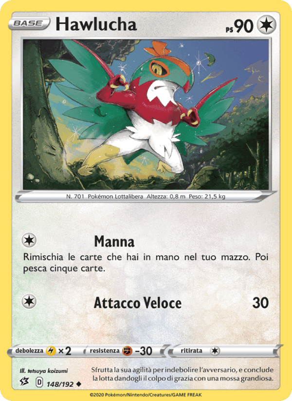 Hawlucha, carta 148 di Fragore Ribelle