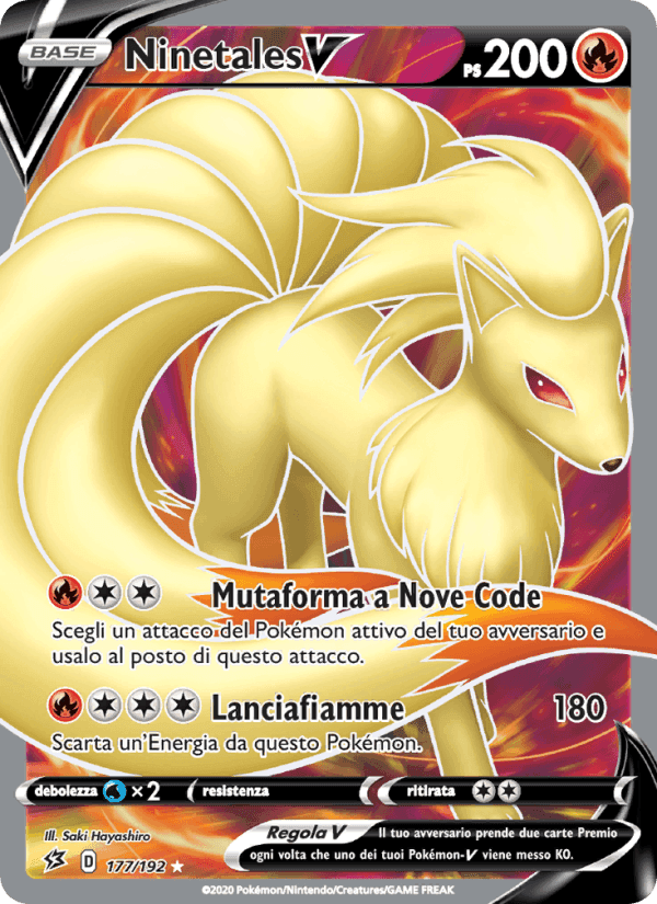 Ninetales V, carta 177 de Fragore Ribelle