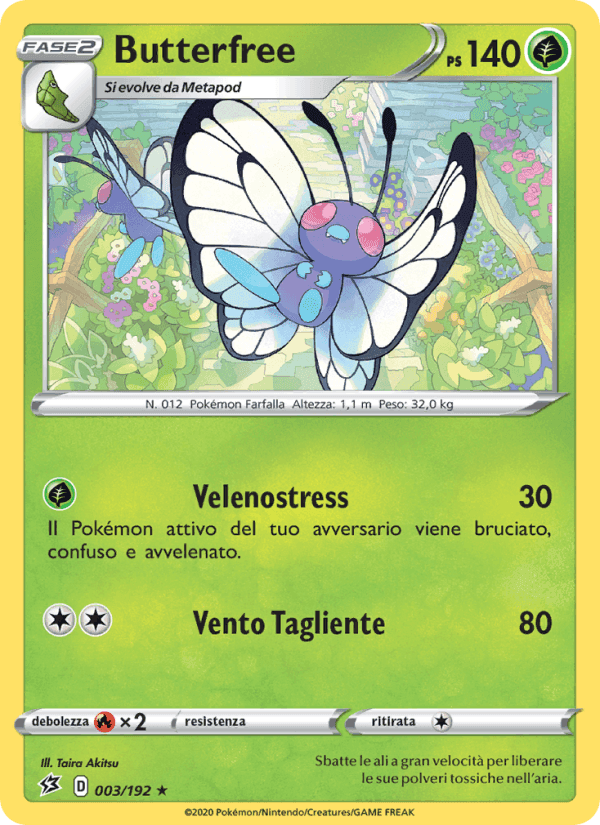 Butterfree, carta 3 de Fragore Ribelle