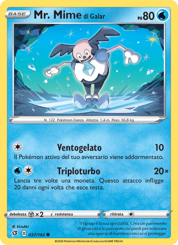 Mr. Mime di Galar, carta 37 di Fragore Ribelle