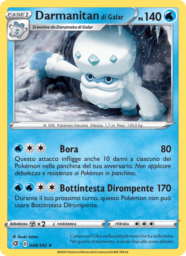 Darmanitan di Galar, carta 48 di Fragore Ribelle