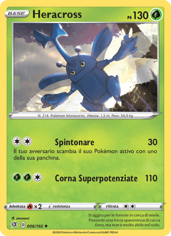 Heracross, carta 6 de Fragore Ribelle