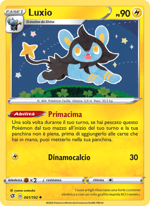 Luxio, card 61 from Fragore Ribelle