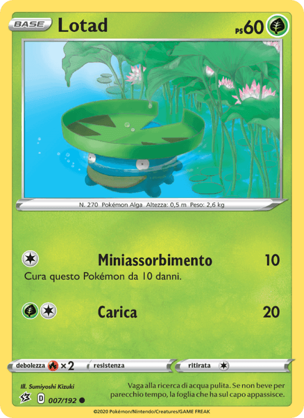 Lotad, carta 7 de Fragore Ribelle