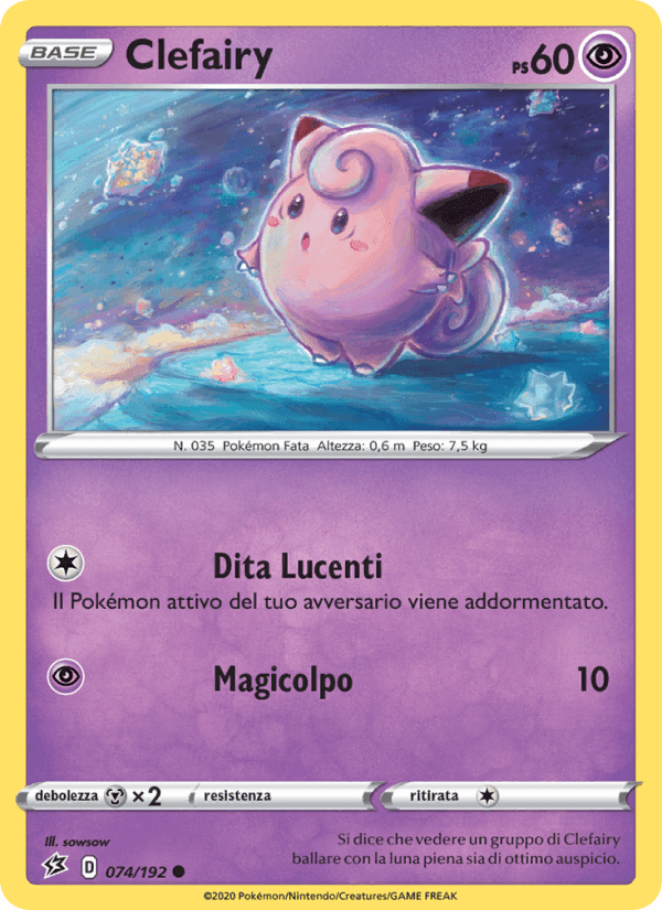 Clefairy, carta 74 de Fragore Ribelle