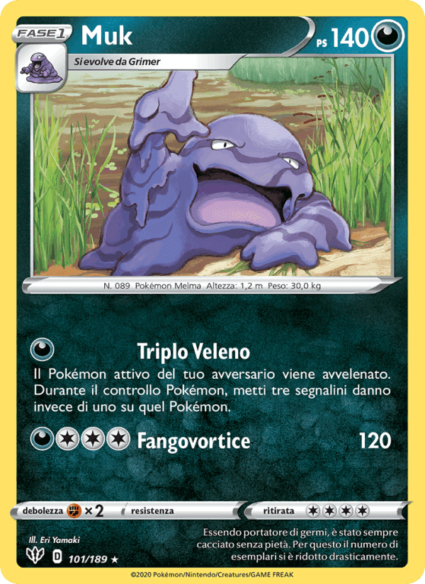 Muk, carta 101 de Fiamme Oscure