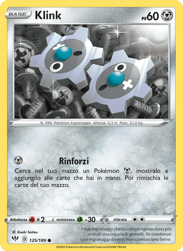 Klink, carta 125 di Fiamme Oscure