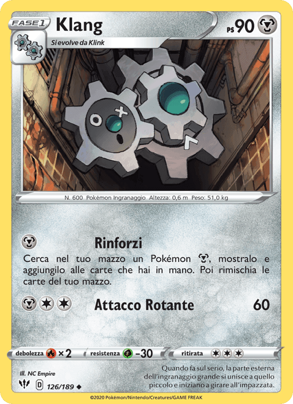 Klang, card 126 from Fiamme Oscure