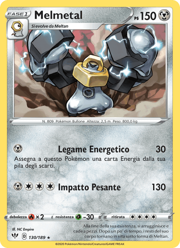 Melmetal, carte 130 de Fiamme Oscure