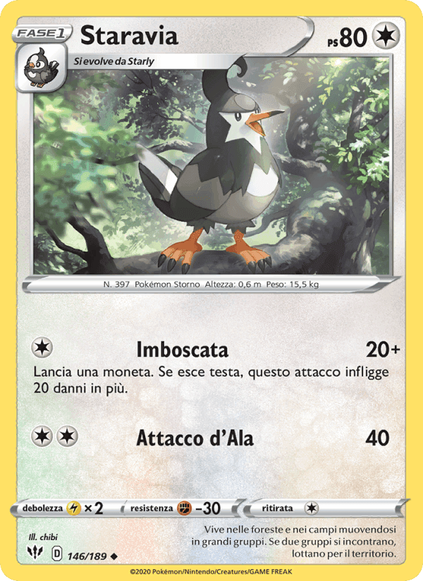 Staravia, card 146 from Fiamme Oscure