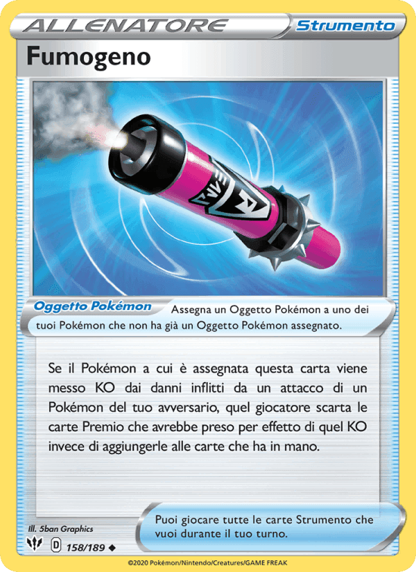 Fumogeno, carta 158 di Fiamme Oscure