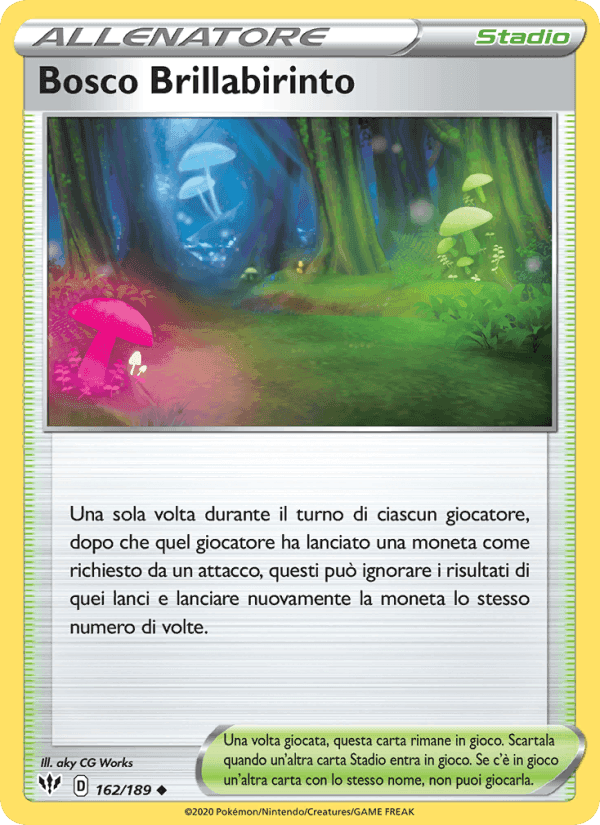 Bosco Brillabirinto, carta 162 di Fiamme Oscure