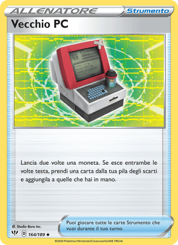 Vecchio PC, carta 164 di Fiamme Oscure