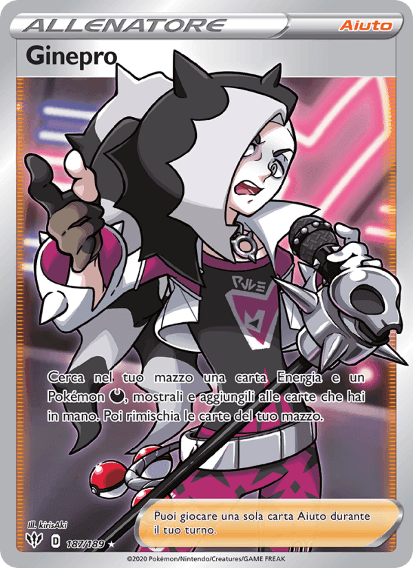 Ginepro, card 187 from Fiamme Oscure