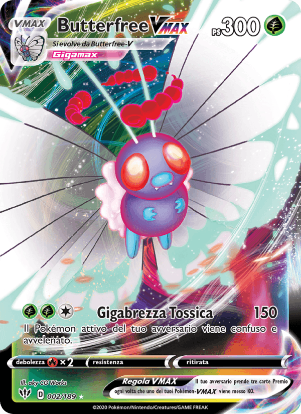 Butterfree VMAX, carta 2 di Fiamme Oscure
