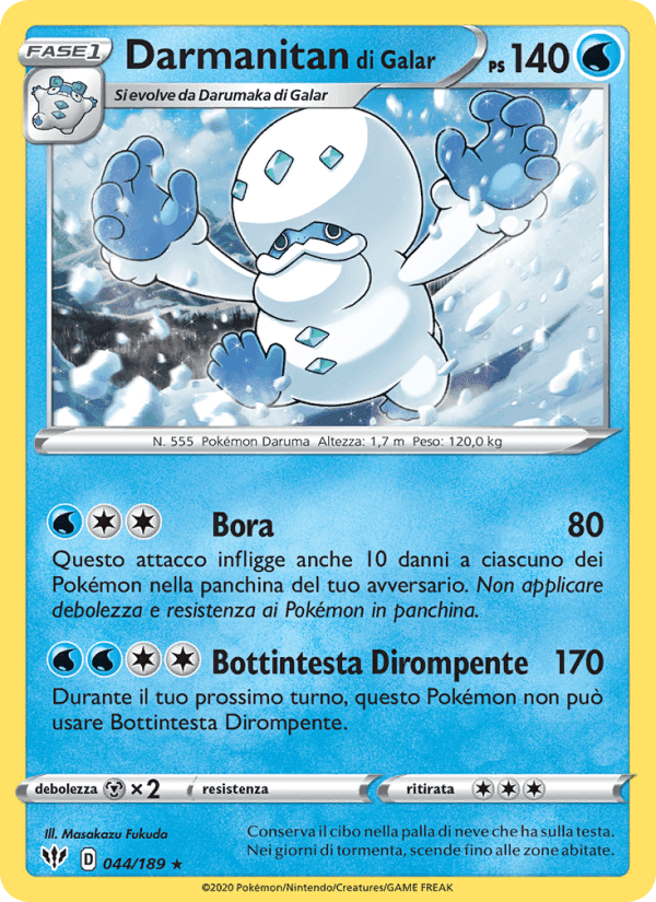 Darmanitan di Galar, carta 44 di Fiamme Oscure