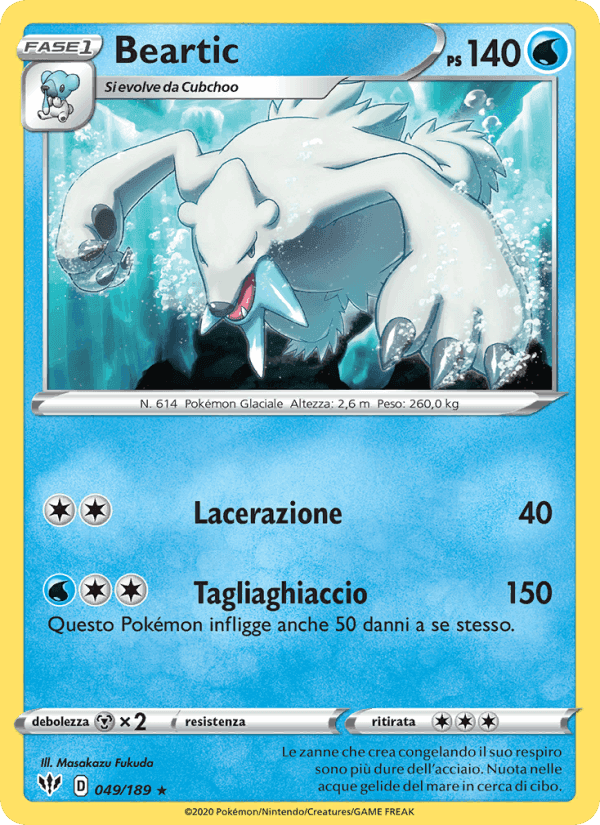 Beartic, carta 49 di Fiamme Oscure