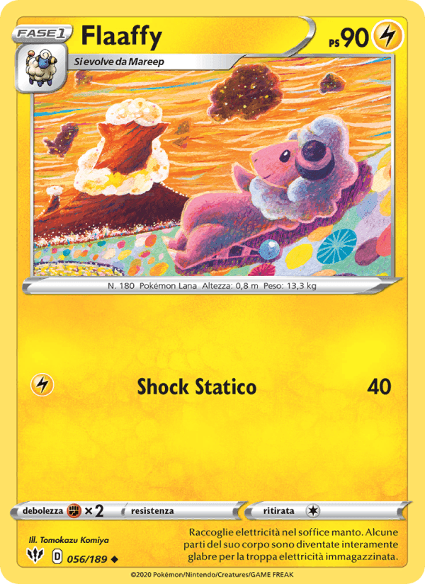 Flaaffy, carta 56 de Fiamme Oscure