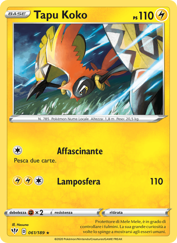 Tapu Koko, carta 61 di Fiamme Oscure