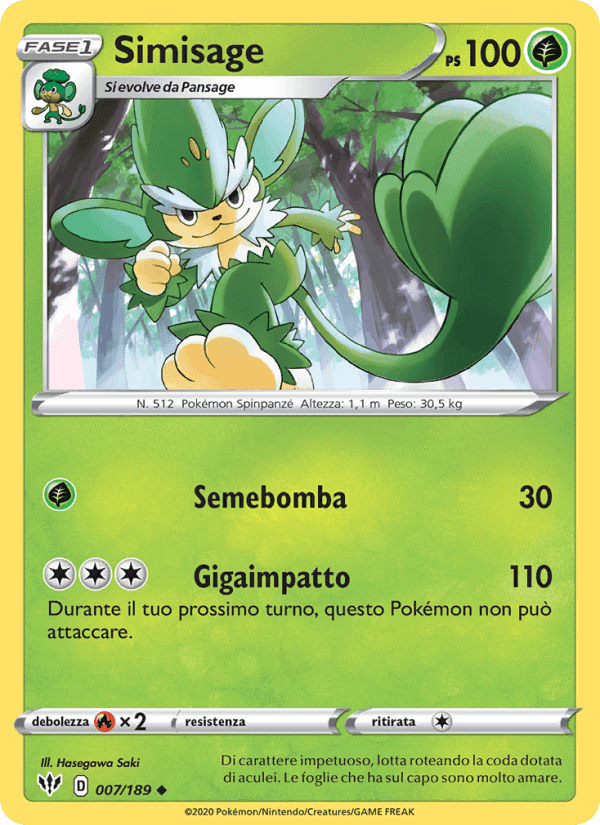 Simisage, carte 7 de Fiamme Oscure