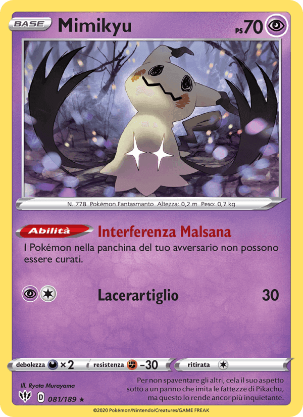 Mimikyu, carta 81 di Fiamme Oscure