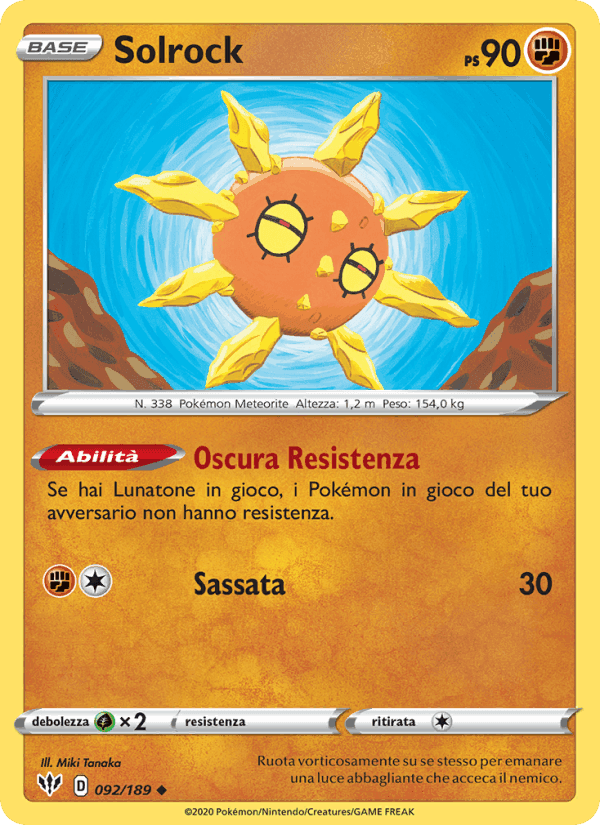 Solrock, carta 92 di Fiamme Oscure