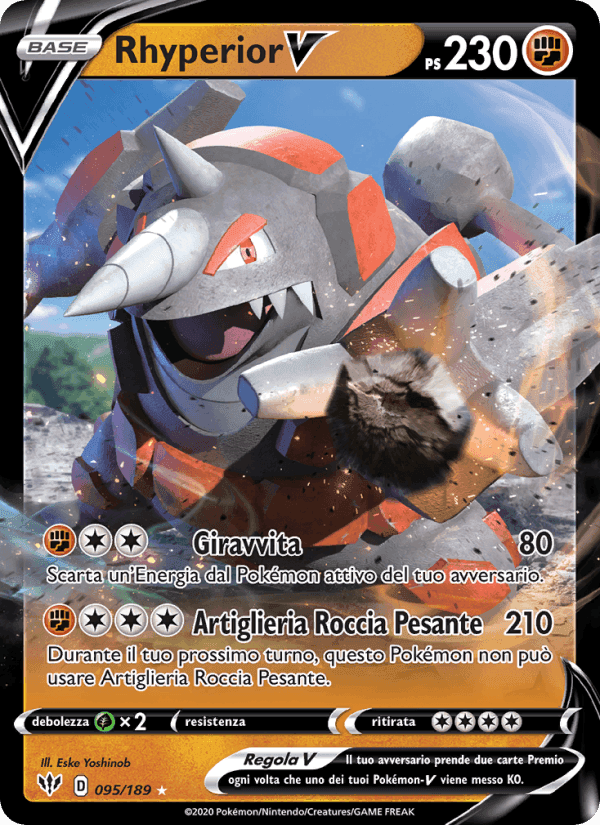 Rhyperior V, carta 95 di Fiamme Oscure