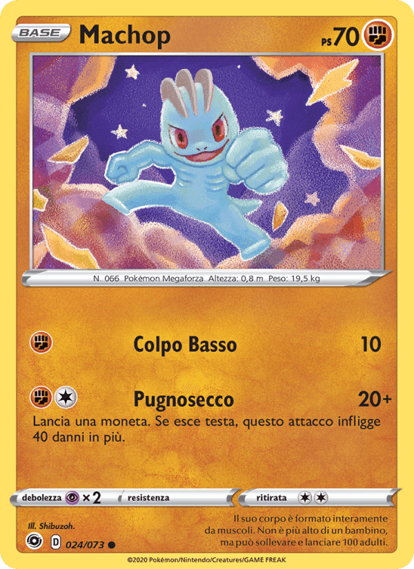 Machop, carta 24 di Futuri Campioni