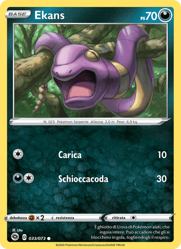 Ekans, carta 33 di Futuri Campioni