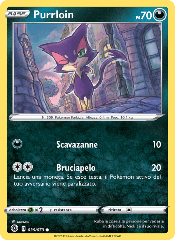 Purrloin, carta 39 di Futuri Campioni