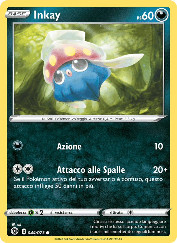 Inkay, carte 44 de Futuri Campioni