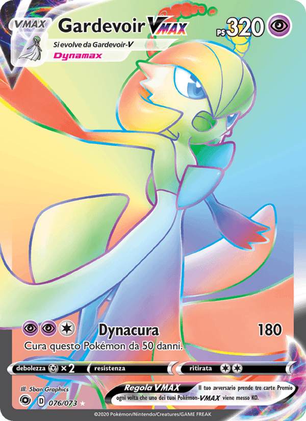 Gardevoir VMAX, card 76 from Futuri Campioni