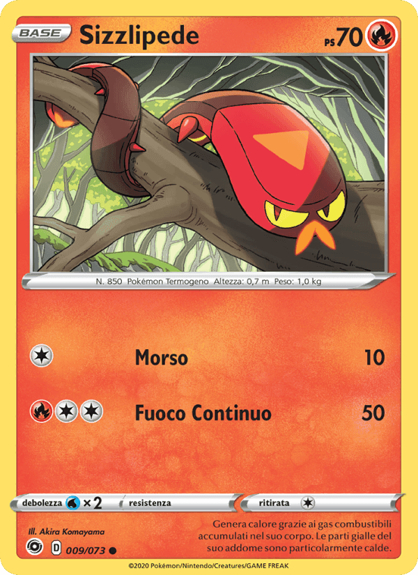 Sizzlipede, carte 9 de Futuri Campioni