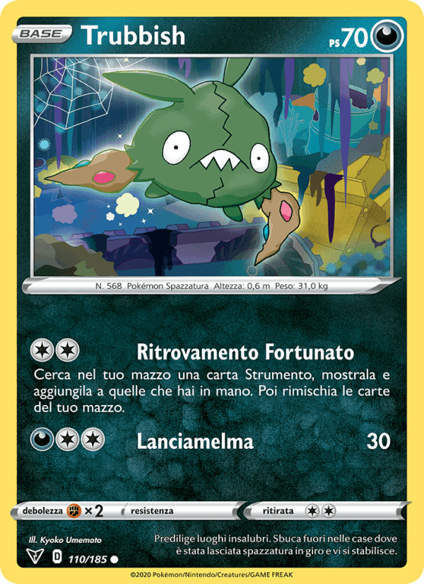 Trubbish, carta 110 de Voltaggio Sfolgorante