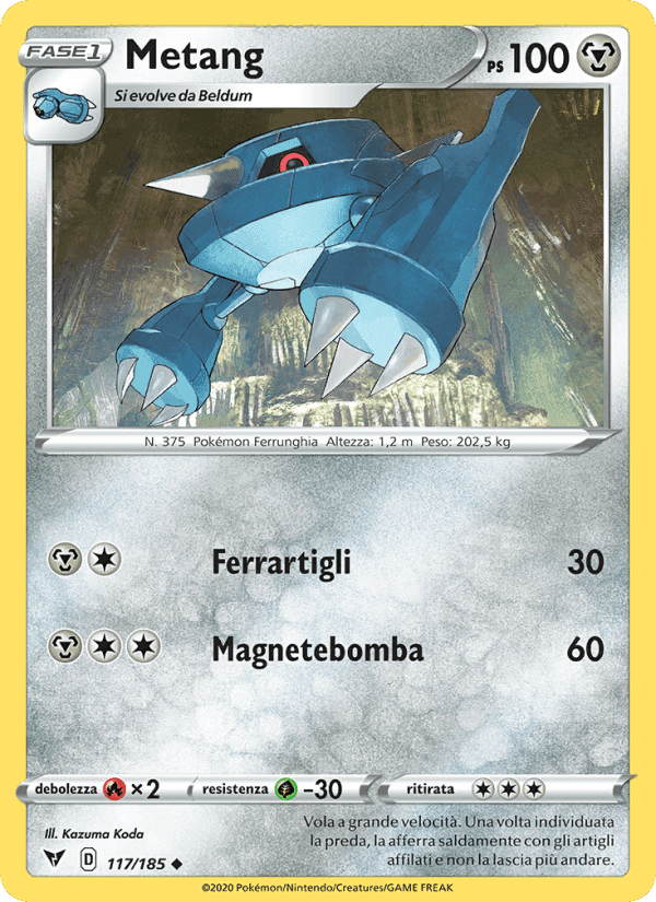 Metang, carta 117 di Voltaggio Sfolgorante