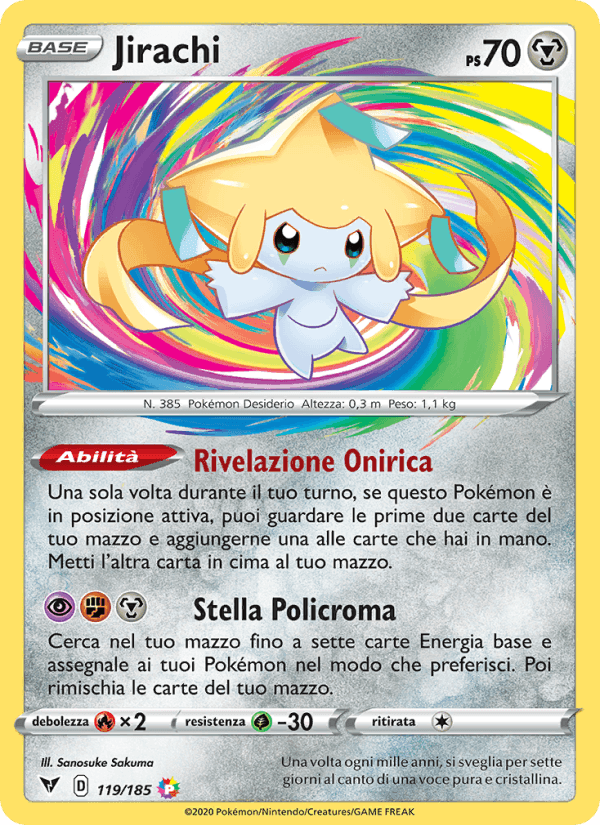 Voltaggio Sfolgorante の 119 番、Jirachi