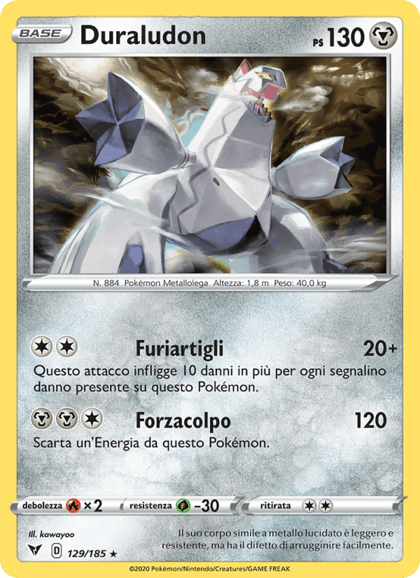 Duraludon, carta 129 di Voltaggio Sfolgorante