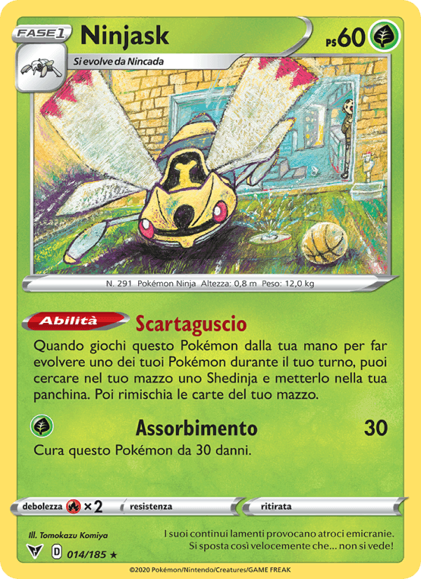 Ninjask, card 14 from Voltaggio Sfolgorante