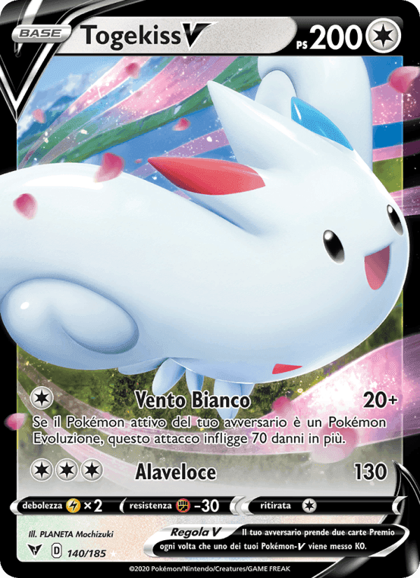 Togekiss V, card 140 from Voltaggio Sfolgorante
